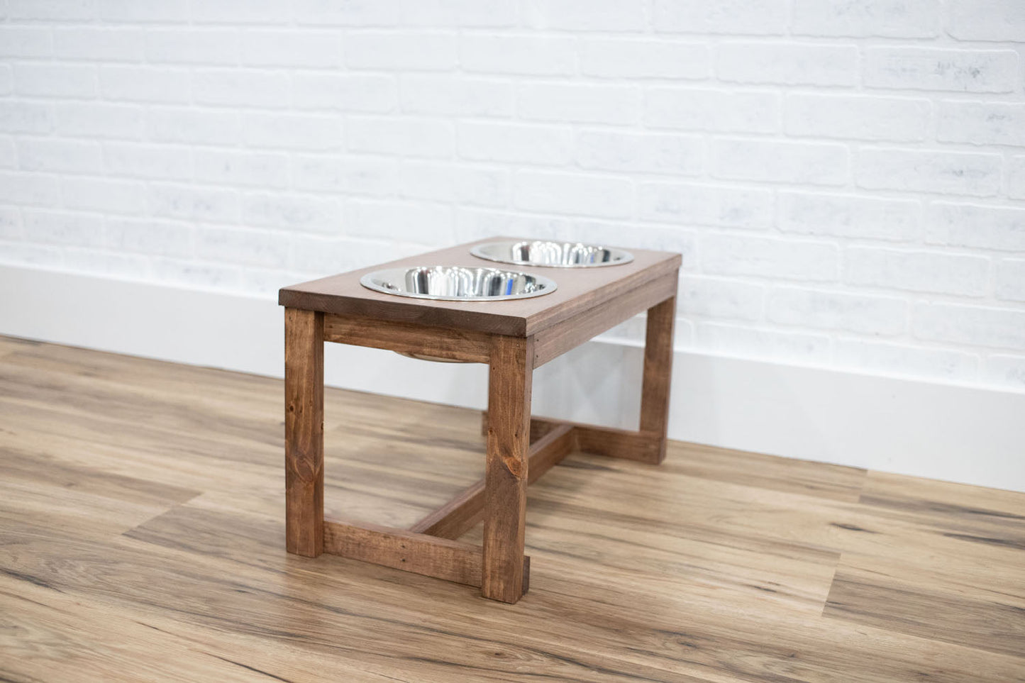 Handmade Elevated Pet Feeder – Solid Pine Wood
