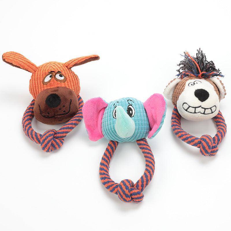 Playful Paws Cotton Rope Toys - Interactive Dog Teeth Cleaning And Sound Grinding Pet Toys