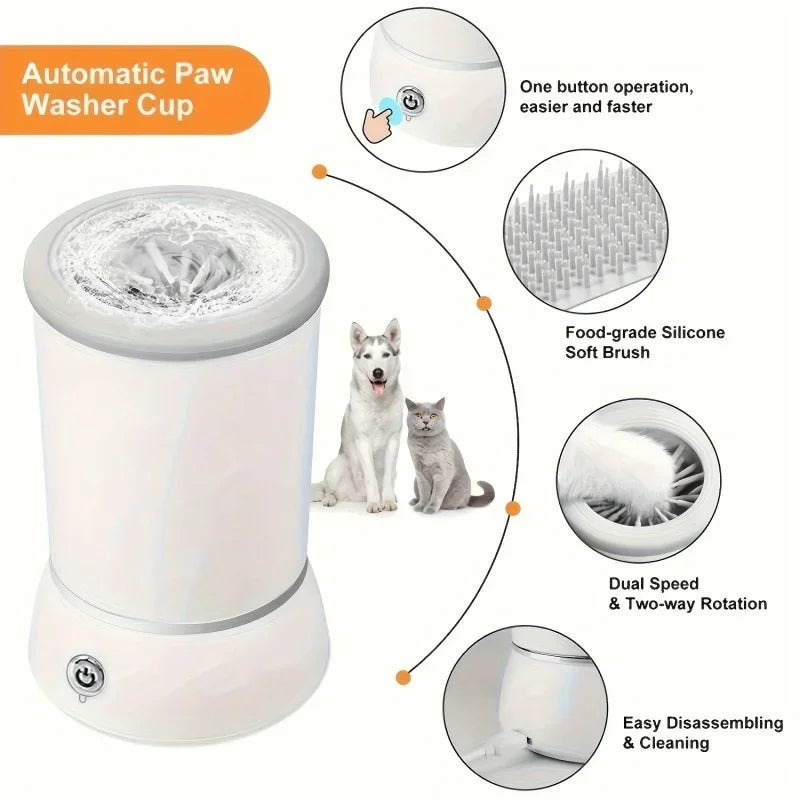Automatic Dog Paw Cleaner – Electric Pet Paw Washing Cup