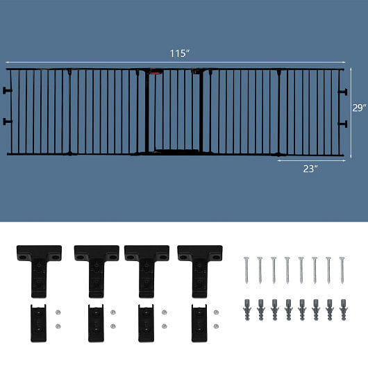 5-Panel Metal Safety Gate & Playpen – Versatile & Secure