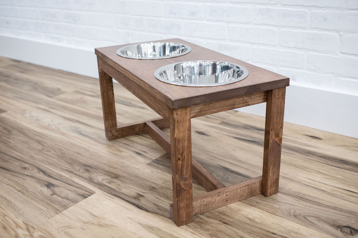 Handmade Elevated Pet Feeder – Solid Pine Wood