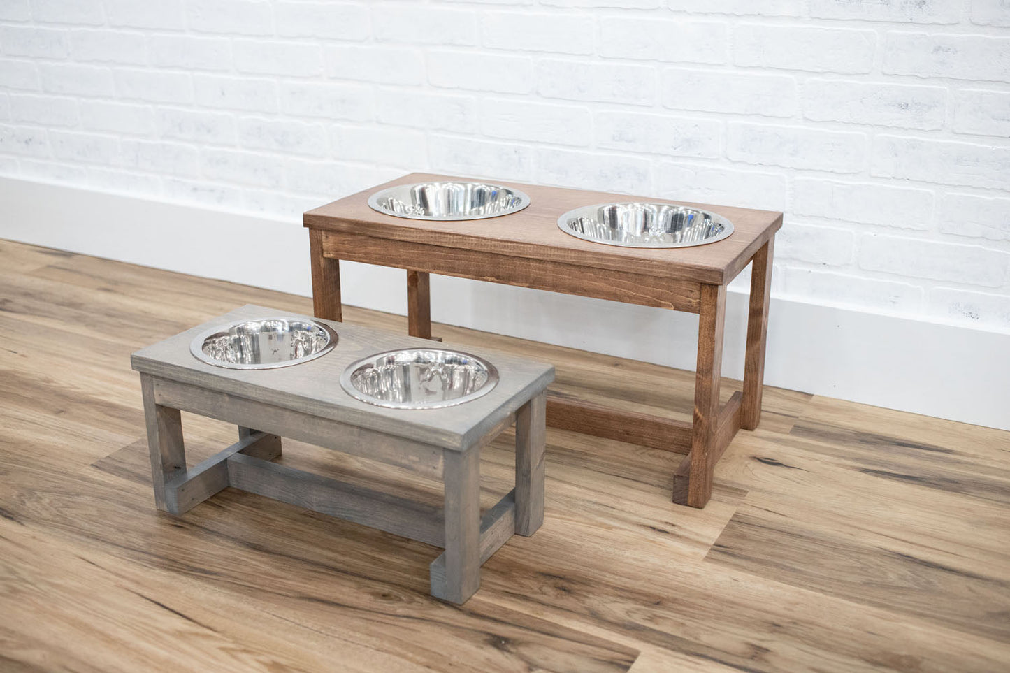 Handmade Elevated Pet Feeder – Solid Pine Wood