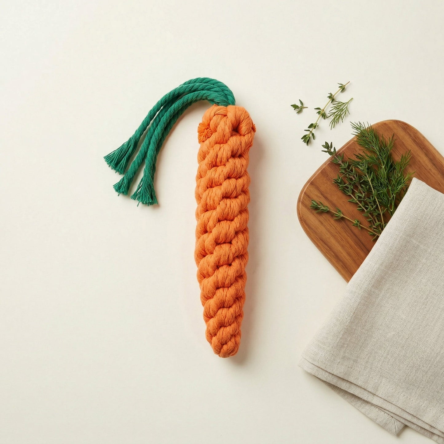 Palatable Carrot Rope Toys